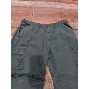 Boy‎ Scout Of America Pants Mens Relaxed 42 Green Zip Off Outdoors Hiking   2540
